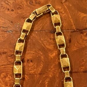 Michael Kors Mercer Link 925 Gold Choker 7 1/4” in diameter
